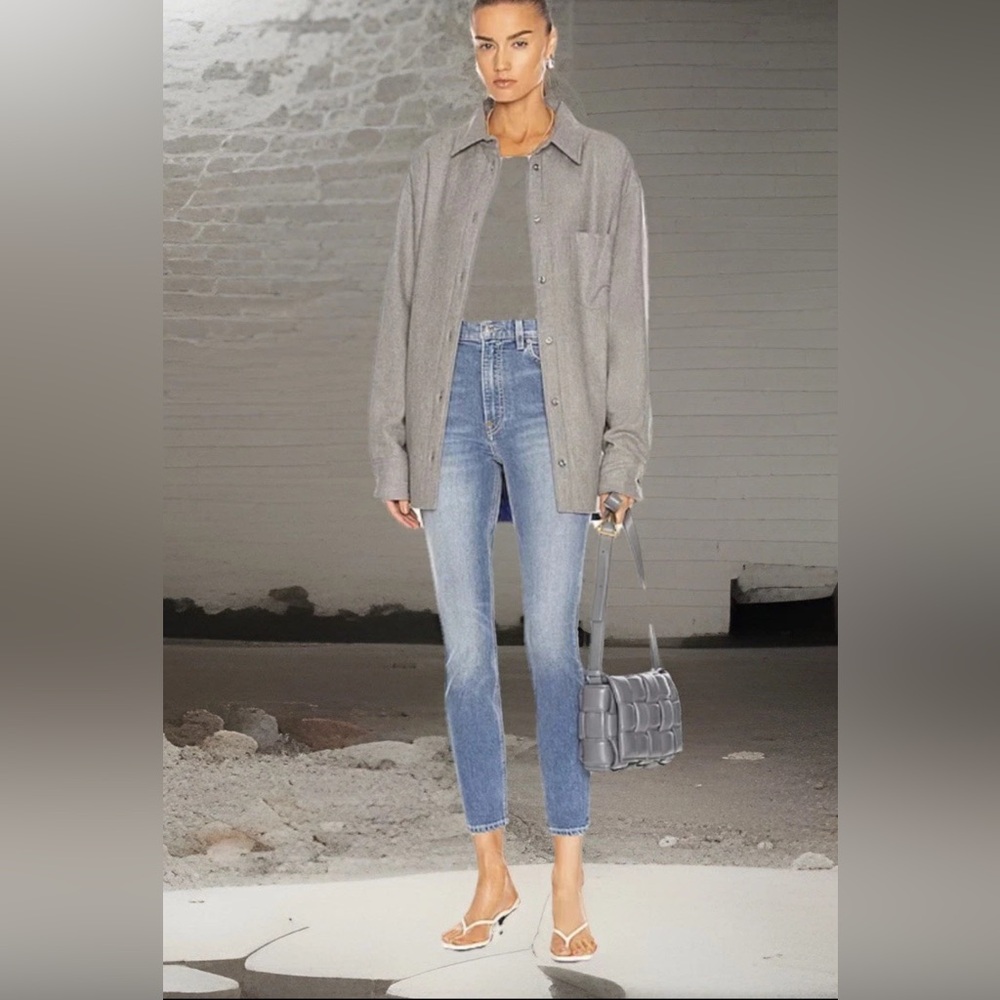 $195 GRLFRND KENDALL Made In USA Jeans Womens 30x27” High Rise Stretch Skinny